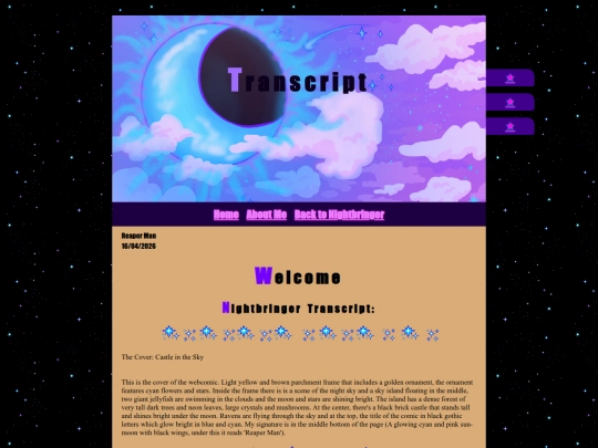 nightbringer/transcript screenshot