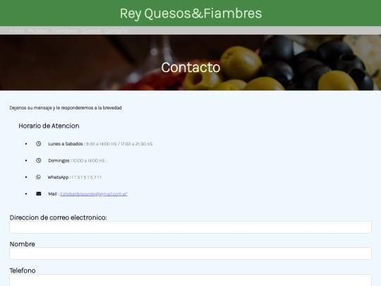 Sucursales screenshot