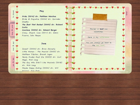 movieslog screenshot