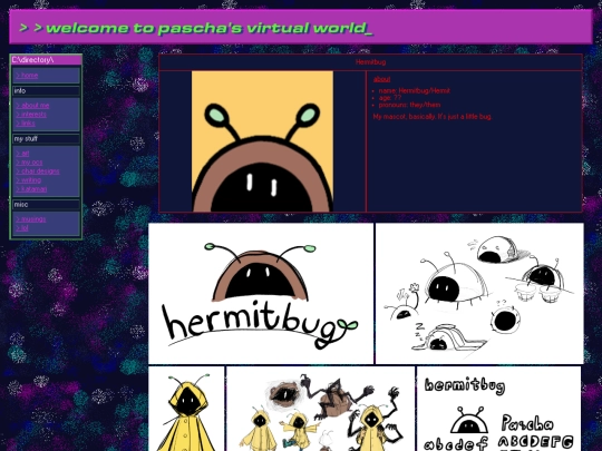 pages/myocs/hermit screenshot