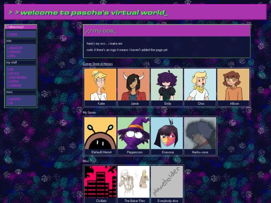 pages/myocs screenshot