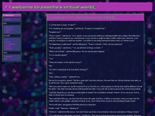 pages/writing/littleprince screenshot
