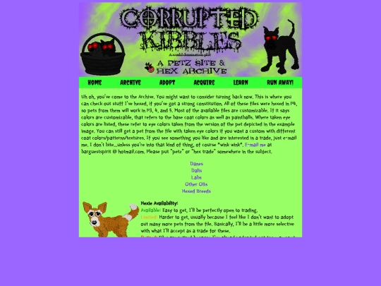 Archive screenshot