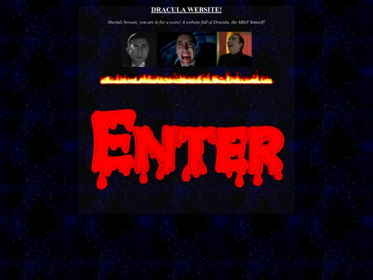 draculawebsite screenshot