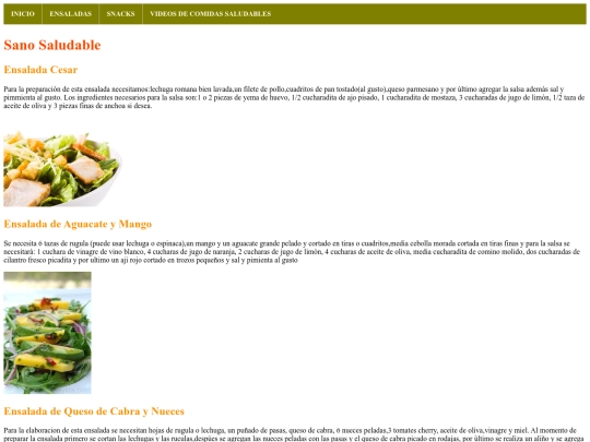 ensaladas screenshot
