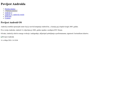 povijestAndroida screenshot