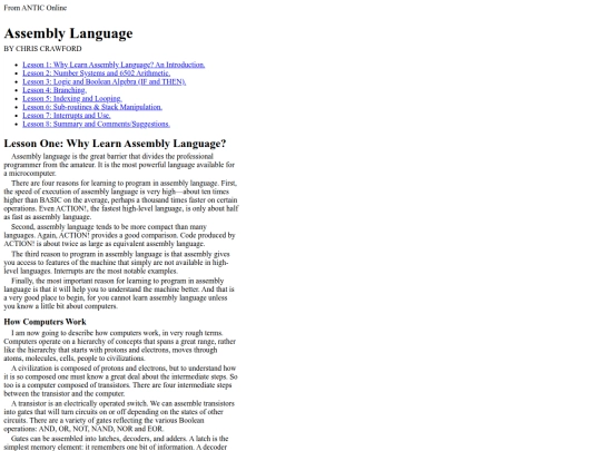 atari/ccasm screenshot