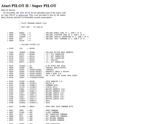 atari/pilot2 screenshot