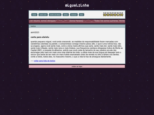 textos/carta-pra-ele-elu screenshot