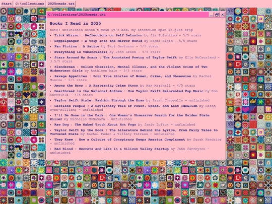 collections/2025reads screenshot