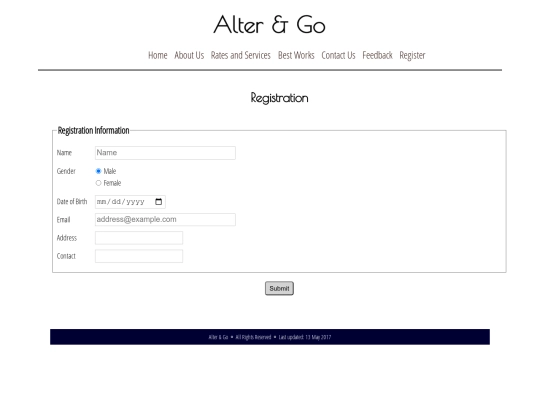 registration screenshot