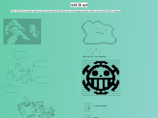 ascii screenshot