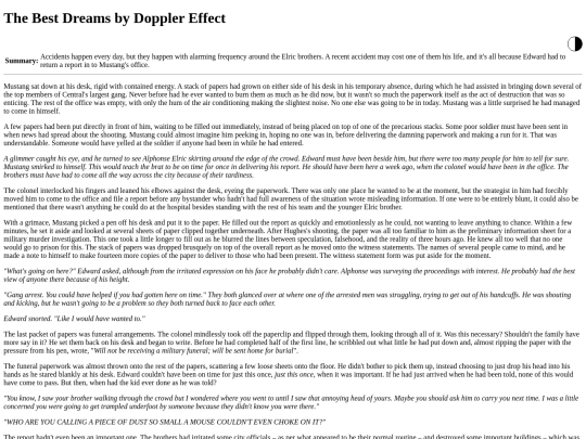 fics/The Best Dreams screenshot