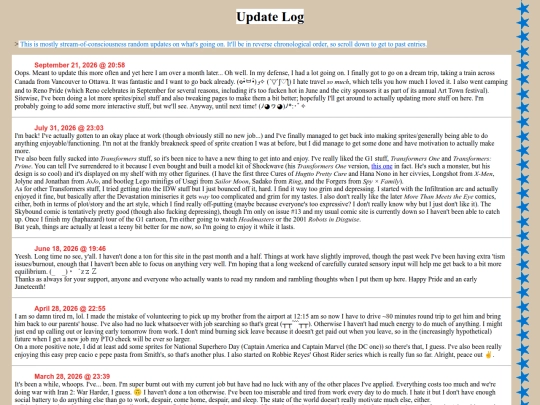 log screenshot