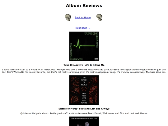 albumreviews screenshot