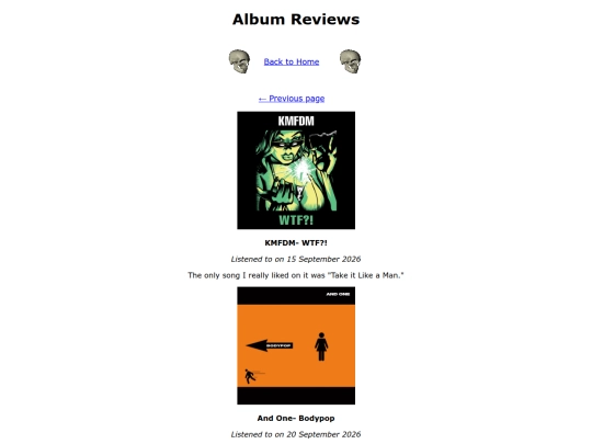 albumreviewsp7 screenshot