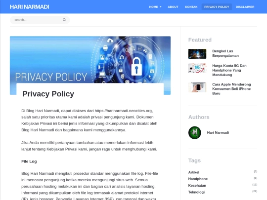 privacy-policy screenshot