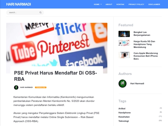 pse-privat-harus-mendaftar-di-oss-rba screenshot