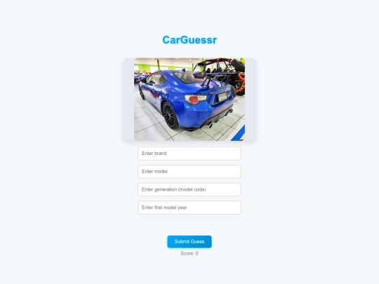 carguessr screenshot