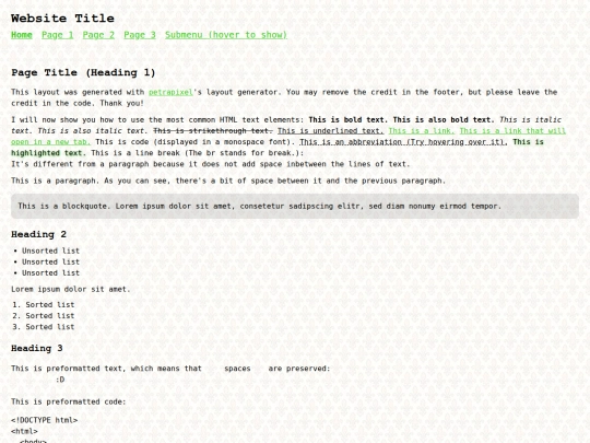 index screenshot