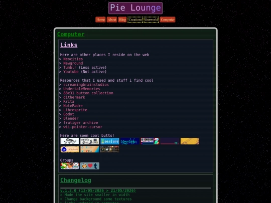 info screenshot