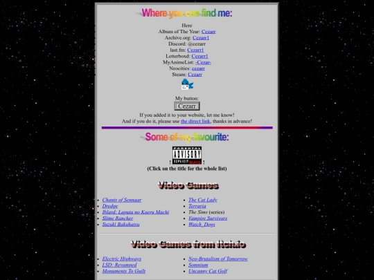 info screenshot