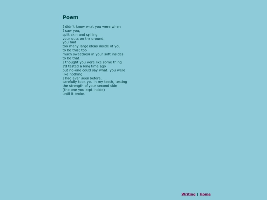 writing/pome screenshot