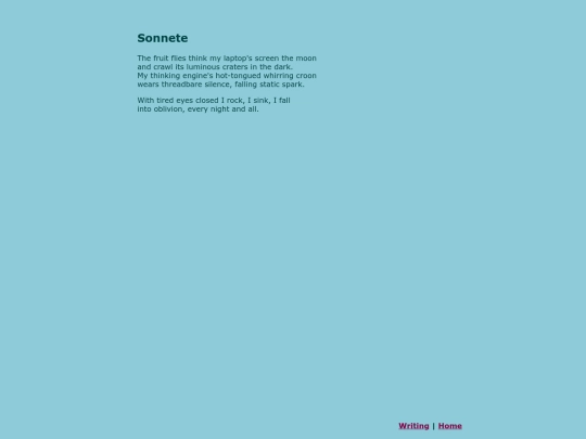 writing/sonnete screenshot