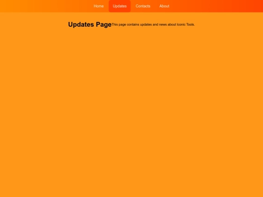 updates screenshot