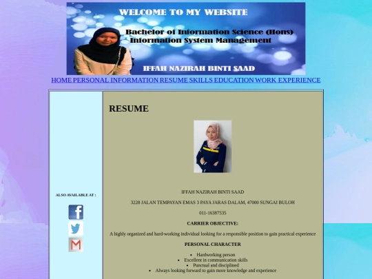 resume screenshot