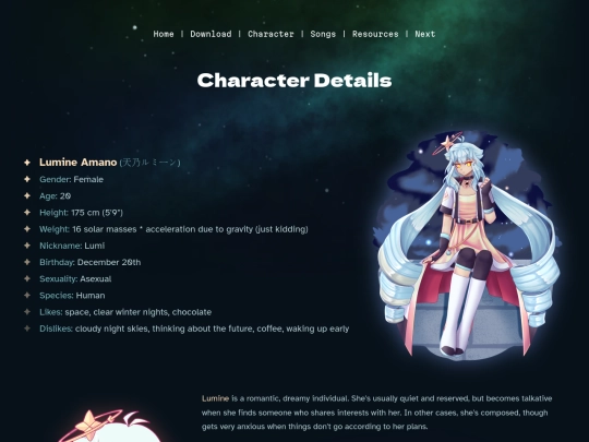 lumi/character screenshot