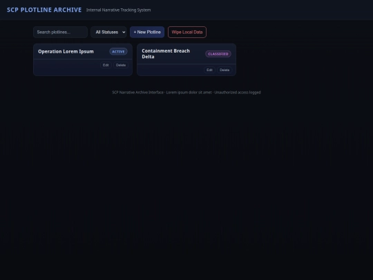 SCi.NET/infolog screenshot