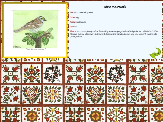 garden/artwork/whiteThroatedSparrow screenshot