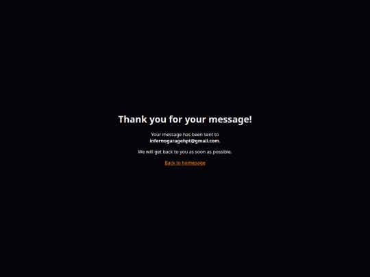 thankyou screenshot