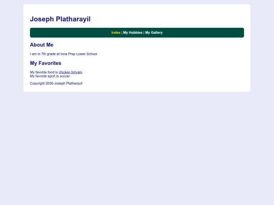 index screenshot