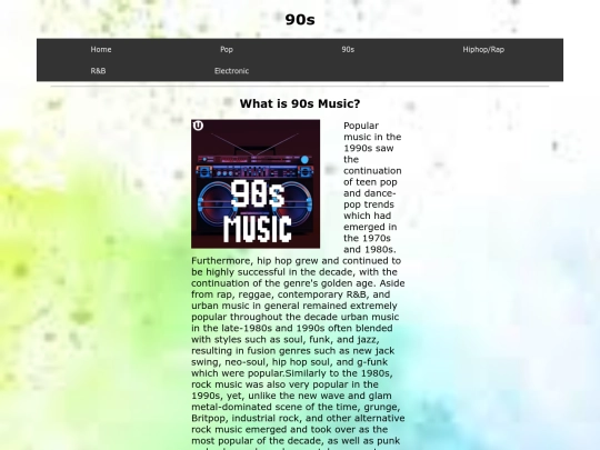 Nginxwebsite/90s screenshot