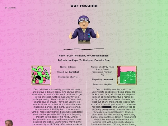 touristrap/resume screenshot