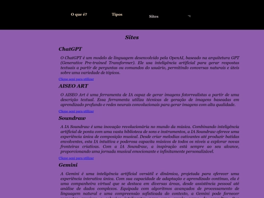 projeto/sites screenshot