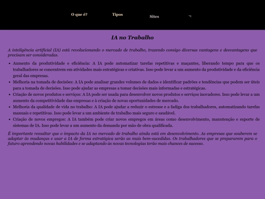 projeto/trabalho screenshot