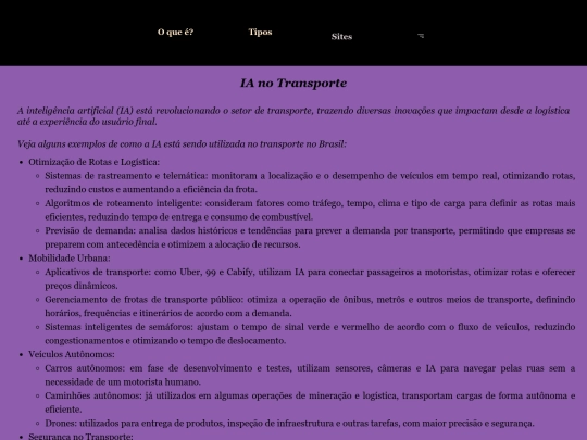 projeto/transporte screenshot