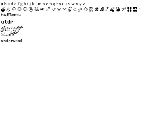 font screenshot