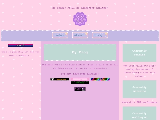 blog screenshot