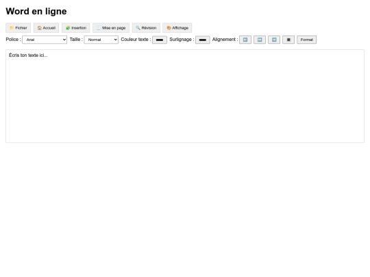 Word screenshot