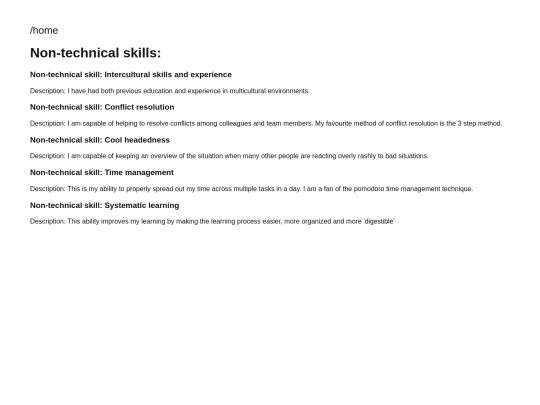 ntechnicalskills screenshot