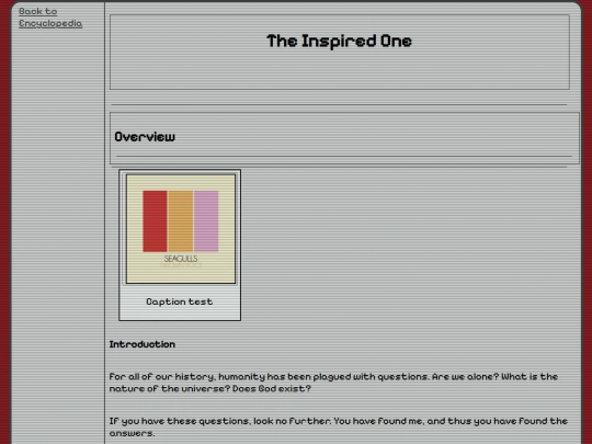Encyclopedia/TheInspiredOne screenshot
