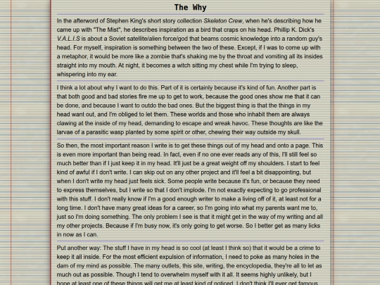 Journal/Entries/Writings2 screenshot
