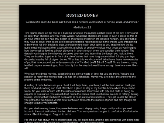Stories/RustedBones screenshot