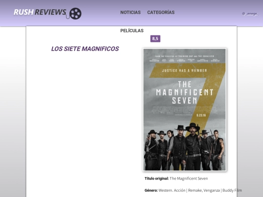 PROYECTOS/RUSH REVIEWS/reseña1 screenshot