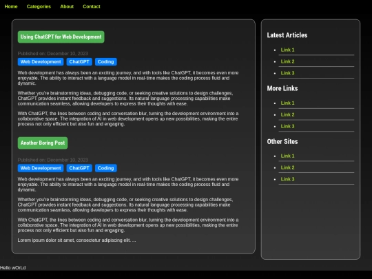 blog screenshot