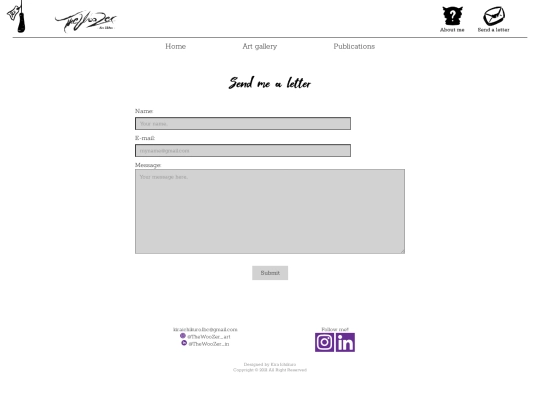 portfoli_2021_send-me-a-letter screenshot